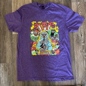 MF Doom Purple Graphic T-Shirt